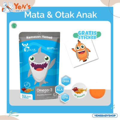 Youvit Omega-3 Anak Pouch - 7 Gummies / 30 Gummies