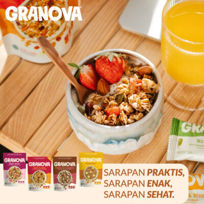 Granova - Granola Sereal, Sarapan Sehat, Halal 100 gr x 1 pc thumbnail 3