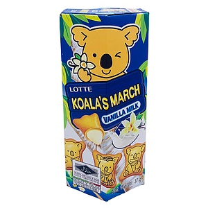 LOTTE Koala March 37gr Strawberry / Susu Vanilla / Coklat thumbnail 3