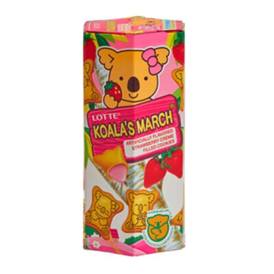 LOTTE Koala March 37gr Strawberry / Susu Vanilla / Coklat thumbnail 5