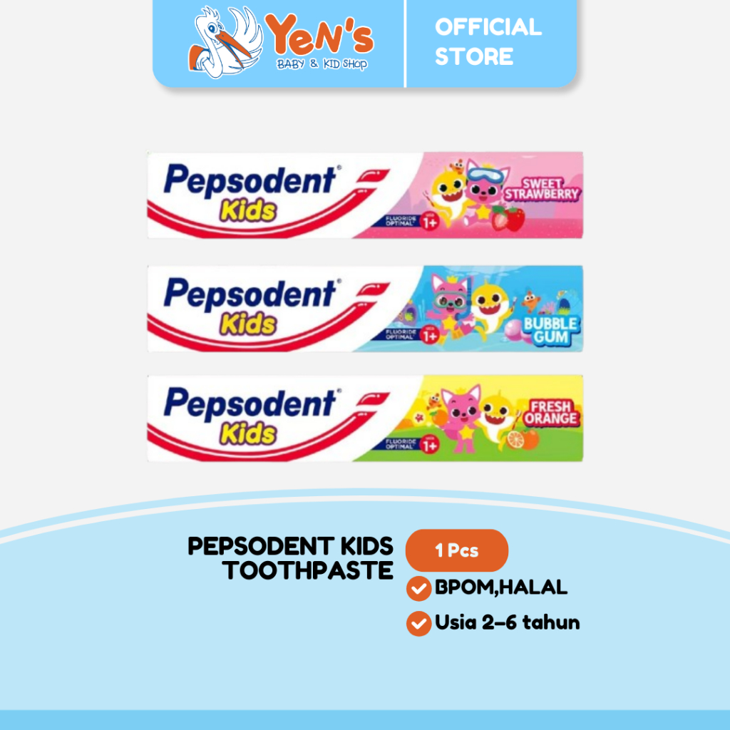 Pepsodent Kids Toothpaste 45G - Pasta Gigi Anak , Perawatan Anak