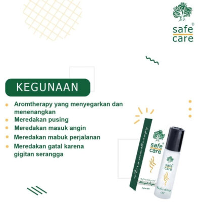 SAFE CARE Minyak Angin Aromatherapy Roll On 10ml thumbnail 4