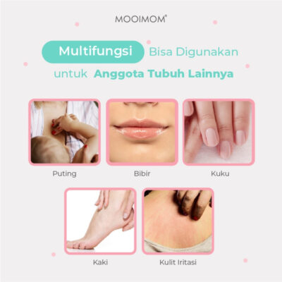 MOOIMOM Lanolin Nipple Cream / Krim Pelindung Puting Ibu Menyusui 15ml (Krim Puting Lecet) thumbnail 5