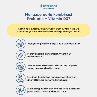 Interlac Probiotik + Vit D3 400 IU 3 Strip @10 Tablet - Menjaga Kesehatan Saluran Cerna dan Daya Tahan Tubuh Anak hingga Dewasa - Cukup 1 tablet sehari thumbnail 4
