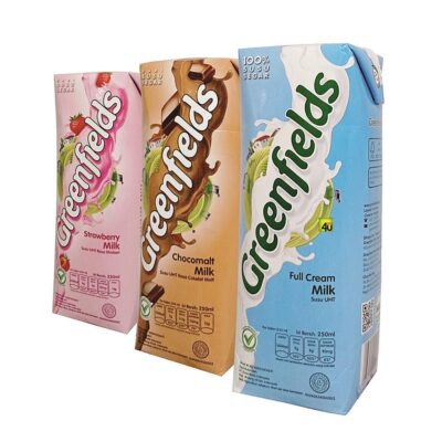 Susu Greenfields UHT 250 ml Full Cream Coklat Straw | Greenfield 250m