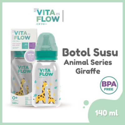 VITAFLOW Botol Susu Multifungsi PP 140ml Dot Size S