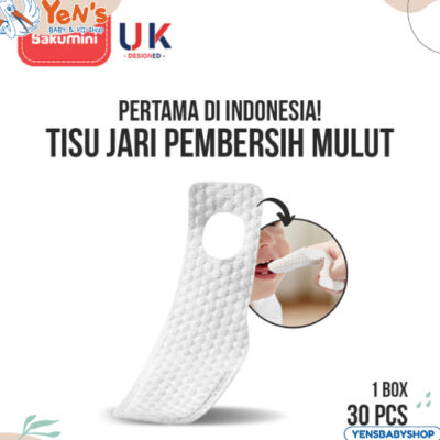 Sakumini Oral Cleaner Finger Wipes / Pembersih Lidah Gigi Mulut Bayi isi 30
