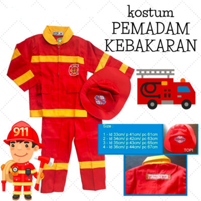 Kostum Pemadam Kebakaran Anak Merk Kijang