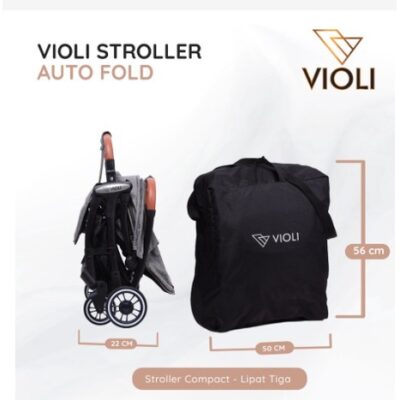 VIOLI Auto Fold Stroller Stroller bayi thumbnail 3