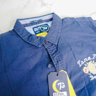 TSNO.7G Kemeja Anak Tangan Pendek Denim AL9908 thumbnail 3