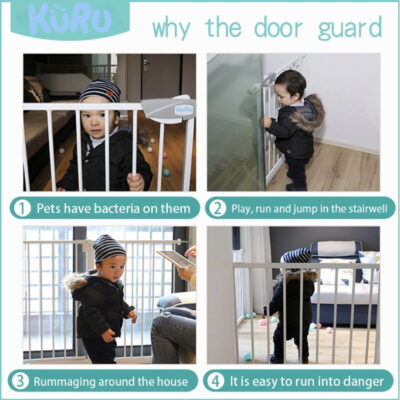 Pagar Bayi Safety Pintu Pembatas Tangga Tinggi 76cm I Baby Gate KURU thumbnail 3