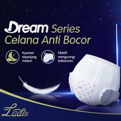 LADIS Dream Series Menstruation Pants Size M/L Celana Menstruasi / Pembalut Wanita Anti Bocor Nyaman dan Lembut thumbnail 2