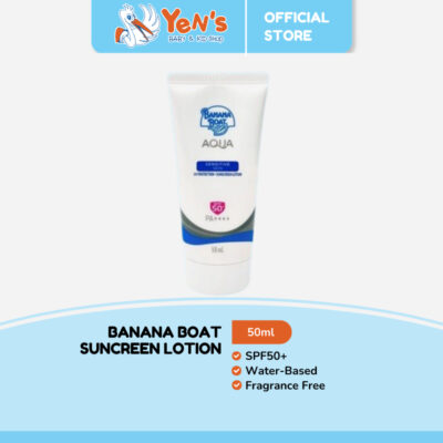 Banana Boat Simply Protect Aqua Sensitive Suncreen Lotion SPF50+ 50ml - Fragrance Free