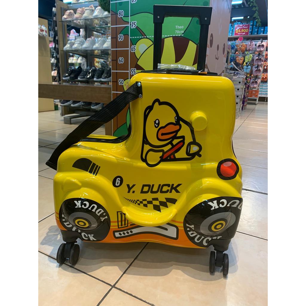 KIDS LUGGAGE TRAVEL - Koper Anak Karakter Duck yellow /Koper Duduk Anak/Koper Anak Cabin size