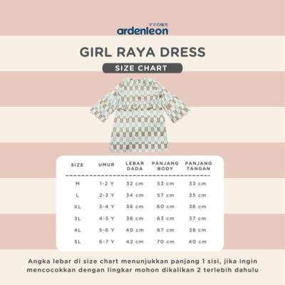 Ardenleon Rok Anak Perempuan Raya Girls Dress Baju Lebaran Gaun Pesta Anak Cantik thumbnail 7