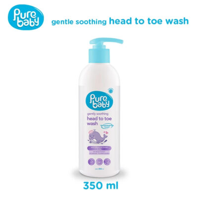 PURE BABY Happy / Gently Soothing Head Toe Wash Pump 350ml thumbnail 3