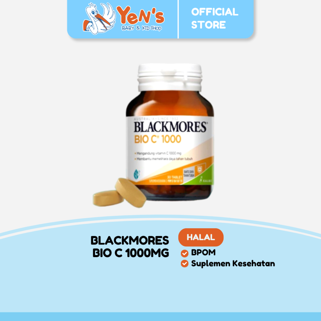 Blackmores Bio C 1000mg Isi 20 / 30 / 90 Tablet - Tinggi Vitamin (Membantu Jaga Daya Tahan Tubuh)