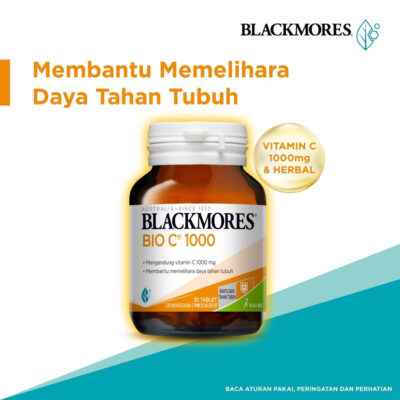 Blackmores Bio C 1000mg Isi 20 / 30 / 90 Tablet - Tinggi Vitamin (Membantu Jaga Daya Tahan Tubuh) thumbnail 3