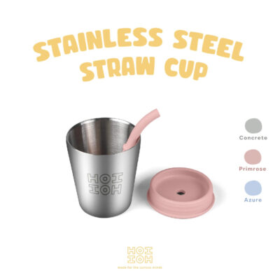 Hoi Hoi Stainless Steel Straw Cup - Cangkir Minum Sedotan 250ml thumbnail 2
