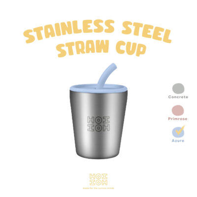 Hoi Hoi Stainless Steel Straw Cup - Cangkir Minum Sedotan 250ml thumbnail 3