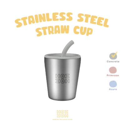 Hoi Hoi Stainless Steel Straw Cup - Cangkir Minum Sedotan 250ml thumbnail 4