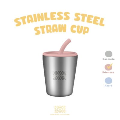 Hoi Hoi Stainless Steel Straw Cup - Cangkir Minum Sedotan 250ml thumbnail 5