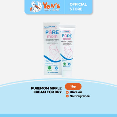 PUREMOM Nipple Cream 15gr for dry, cracked or sore nipples - No added Fragrance
