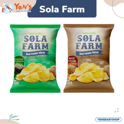 Lemonilo Sola Farm Keripik Kentang Roasted Seaweed / Beef Steak 45g