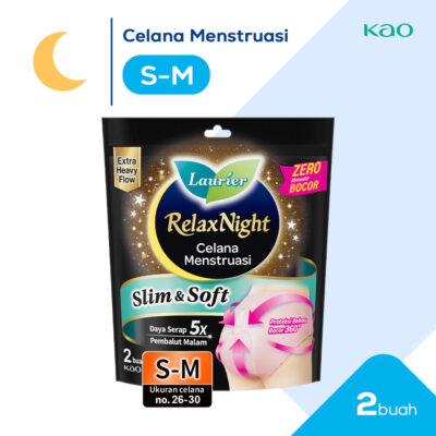 Laurier Relax Night Pants Celana Menstruasi Pembalut Wanita Bebas Khawatir di Semua Momen thumbnail 2