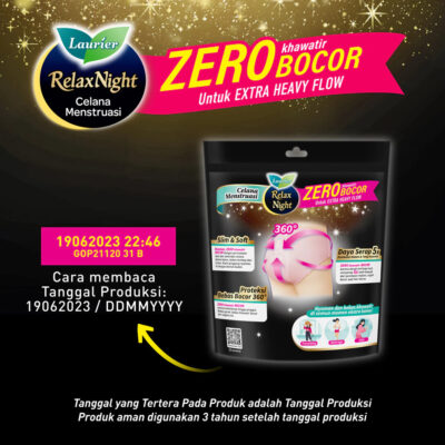 Laurier Relax Night Pants Celana Menstruasi Pembalut Wanita Bebas Khawatir di Semua Momen thumbnail 5