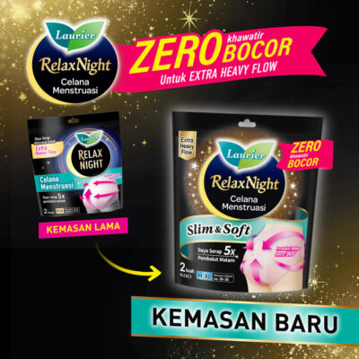Laurier Relax Night Pants Celana Menstruasi Pembalut Wanita Bebas Khawatir di Semua Momen thumbnail 8