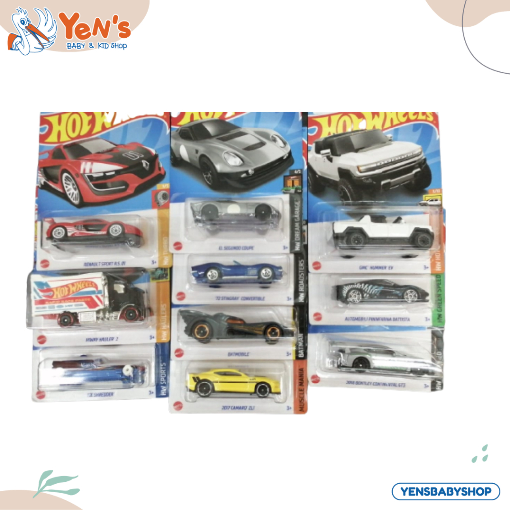 Hot Wheels Basic Car Ast Mobil Mainan Anak Diecast Hotwheels Koleksi Miniatur Mobil Sport
