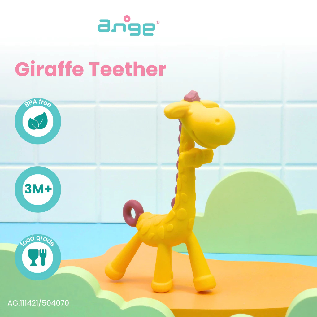 Ange Giraffe Teether | Teether Gigitan Bayi BPA Free Untuk 3 bulan keatas