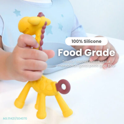 Ange Giraffe Teether | Teether Gigitan Bayi BPA Free Untuk 3 bulan keatas thumbnail 2
