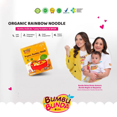 Bumbu Bunda Elia Organic Rainbow Noodle MPASI / Mie Organik MPASI Bayi