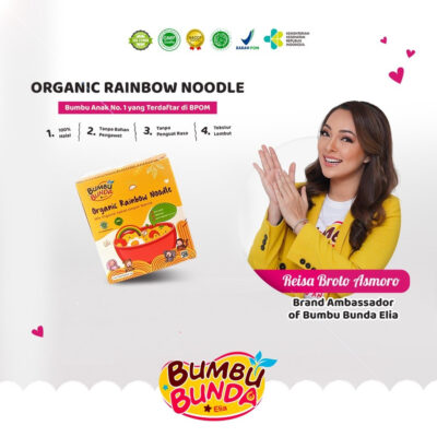 Bumbu Bunda Elia Organic Rainbow Noodle MPASI / Mie Organik MPASI Bayi thumbnail 2