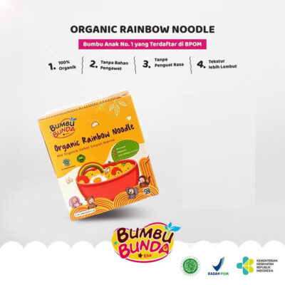 Bumbu Bunda Elia Organic Rainbow Noodle MPASI / Mie Organik MPASI Bayi thumbnail 3