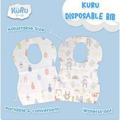 KURU Premium Disposable Bib - Celemek Anak Bayi Sekali Pakai thumbnail 2