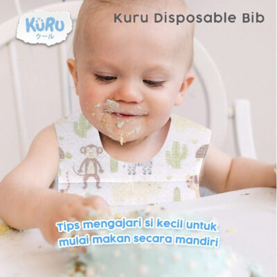 KURU Premium Disposable Bib - Celemek Anak Bayi Sekali Pakai thumbnail 5