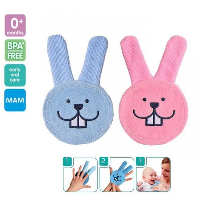 MAM Oral Care Rabbit Sikat Lidah Kain Bayi Pembersih Mulut Gusi Newborn Lembut Hygienis