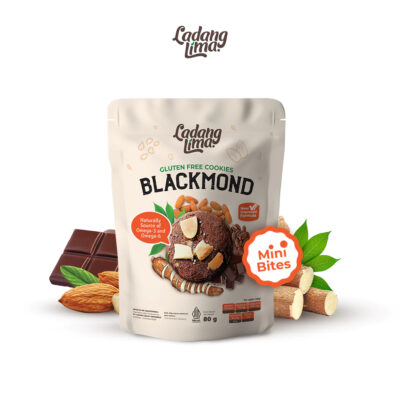 Ladang Lima Blackmond Mini Bites 80g - Cookies Gluten Free With Protein thumbnail 3