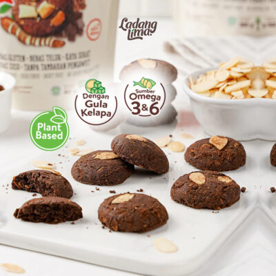 Ladang Lima Blackmond Mini Bites 80g - Cookies Gluten Free With Protein thumbnail 6