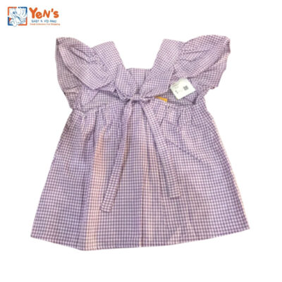 Blouse Motif Kotak Kancing Pita Anak Perempuan thumbnail 2