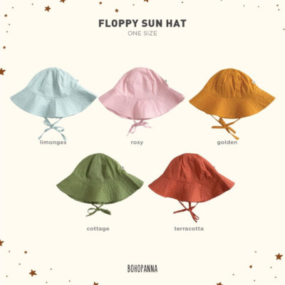 Bohopanna Floppy Sun Hat Topi Anak Perempuan Topi Pantai Anti UV Pelindung Matahari Baby Girl