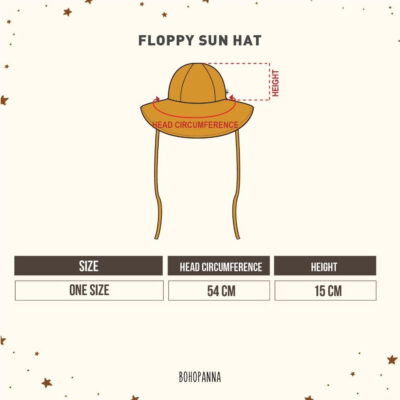 Bohopanna Floppy Sun Hat Topi Anak Perempuan Topi Pantai Anti UV Pelindung Matahari Baby Girl thumbnail 2