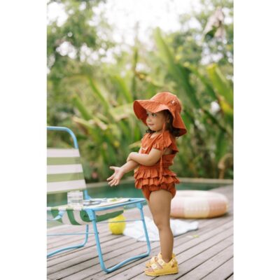 Bohopanna Floppy Sun Hat Topi Anak Perempuan Topi Pantai Anti UV Pelindung Matahari Baby Girl thumbnail 4