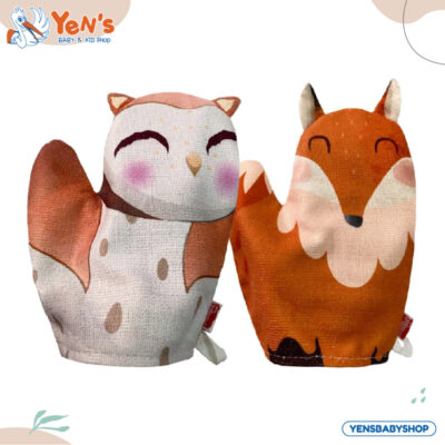 Dialogue Baby Waslap Tangan Print Karakter Animal 1A - DGW1226