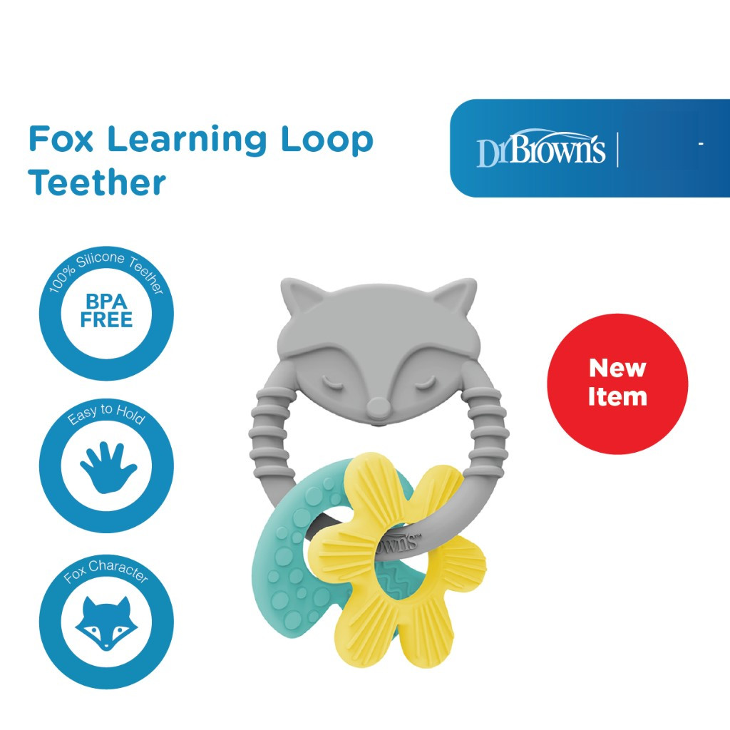 DR. BROWN'S Learning Loop Teether 3m+ / Gigitan Bayi