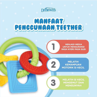 DR. BROWN'S Learning Loop Teether 3m+ / Gigitan Bayi thumbnail 6