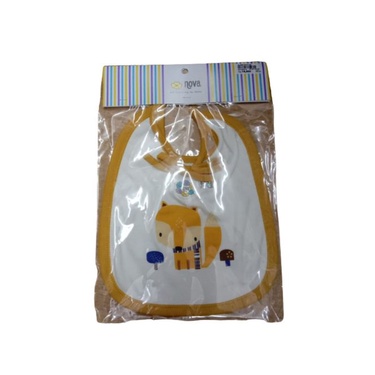 Slaber Bayi Print Animal Celemek Makan Bayi Bib Baby Motif Hewan Lucu Tahan Air Mudah Dicuci thumbnail 3
